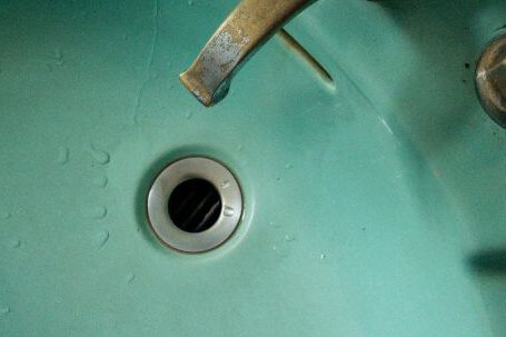 Bathroom Makeover - Brass-colored Faucet