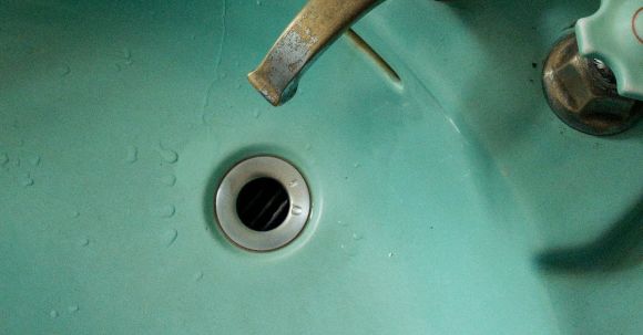 Bathroom Makeover - Brass-colored Faucet