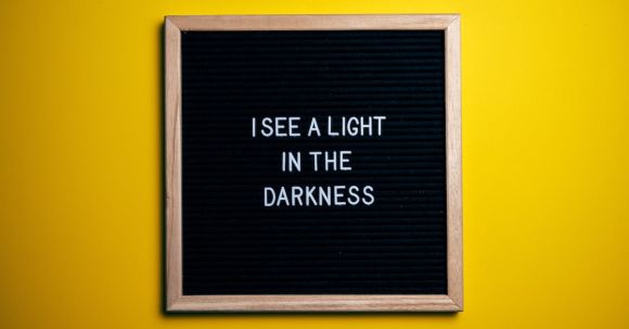 Wall Art - I See Light in the Darkness Text