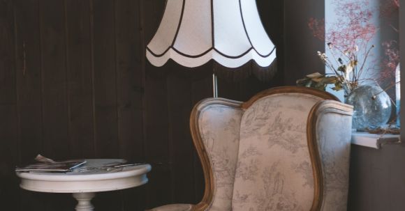 Furniture - Brown and White Armchair