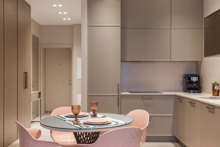 Kitchen Renovation - Contemporary kitchen interior with dining zone