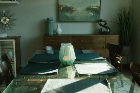 Furniture - A photograph of a dining room