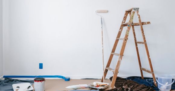 Room Makeovers - Brown Wooden Ladder Beside Painting Materials