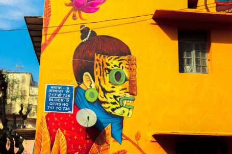 Wall Painting - Yellow Building